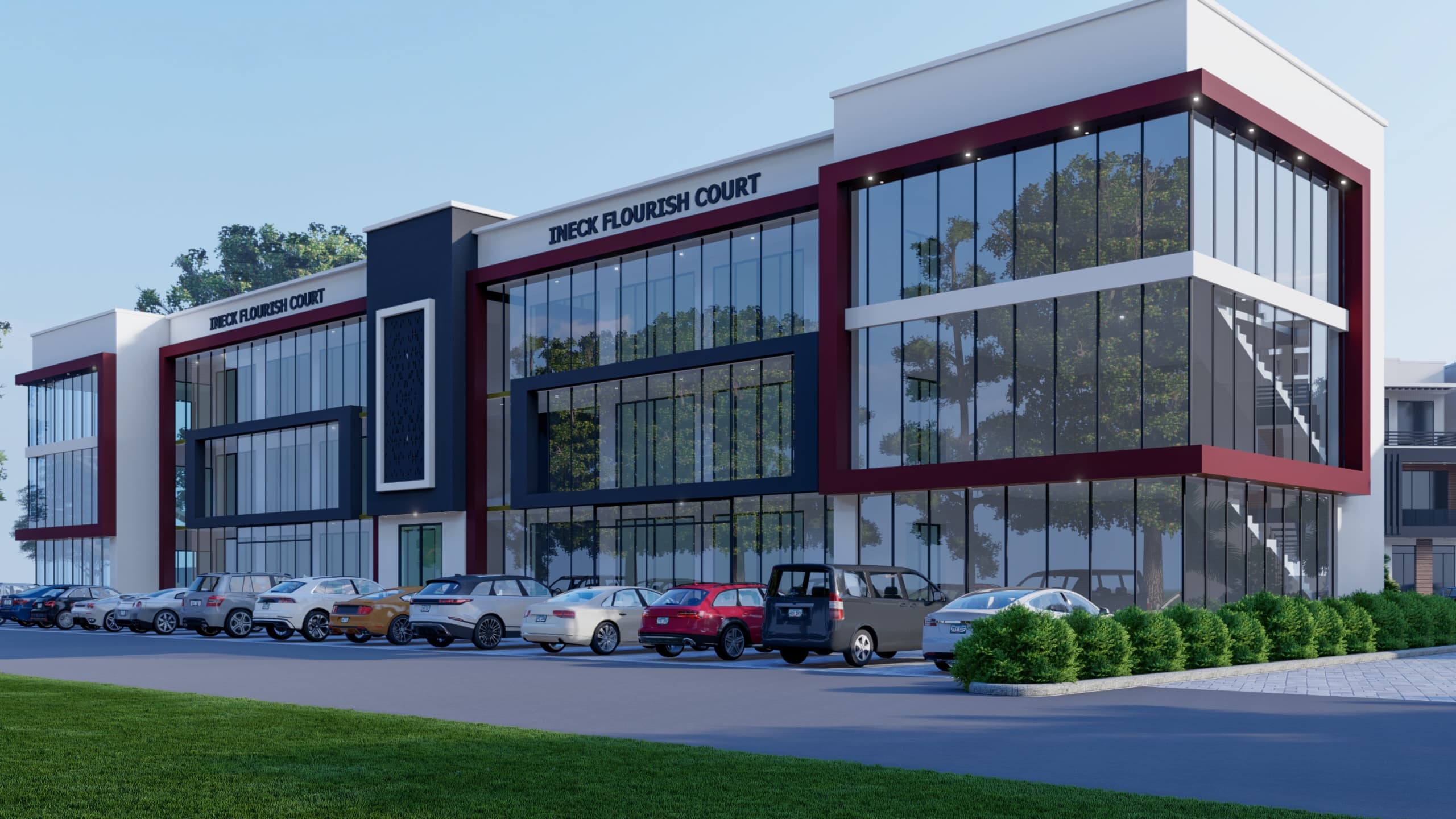 4 bedroom semi detached duplexes with just a unit left and a plaza