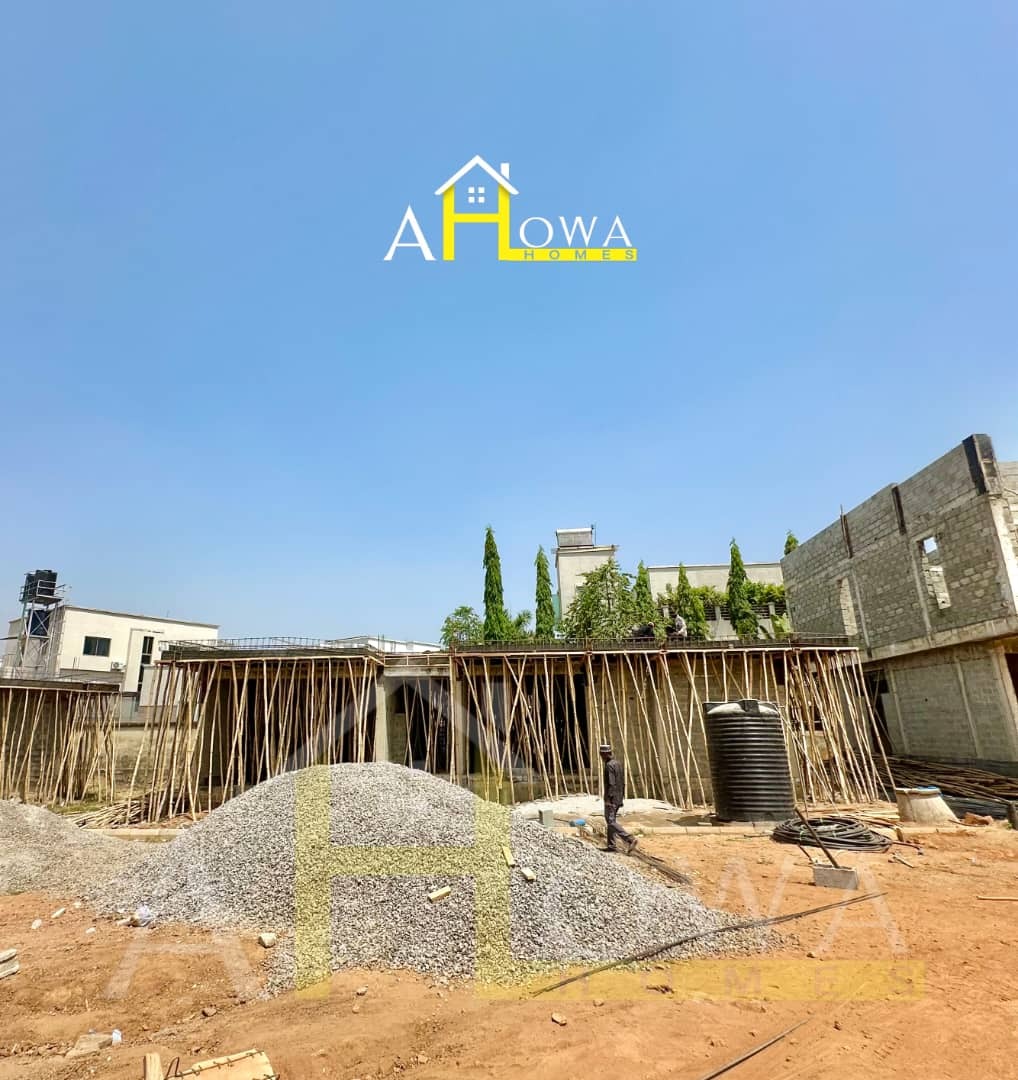 This is a fully detached duplex selling as semi-finished