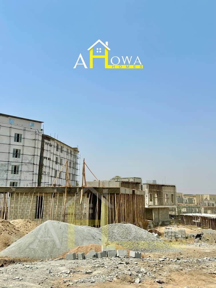 This is a fully detached duplex selling as semi-finished